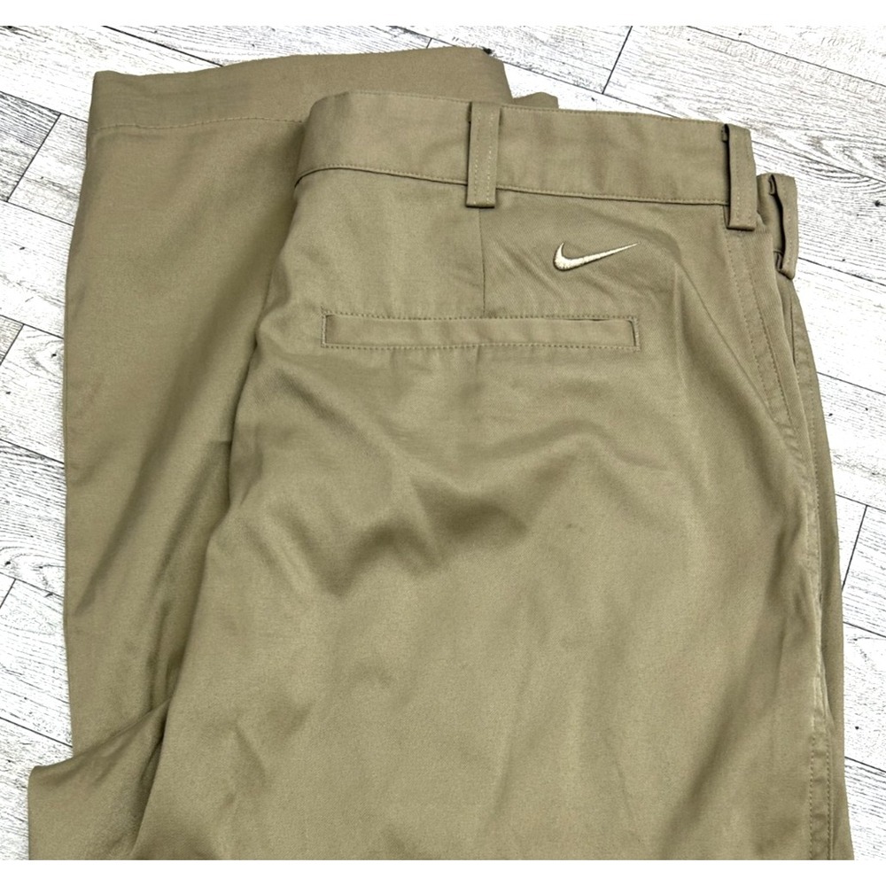 Nike Golf Dri-Fit Chino Pants‎ Mens Size 34x30 Beige Khaki Tan Straight Leg